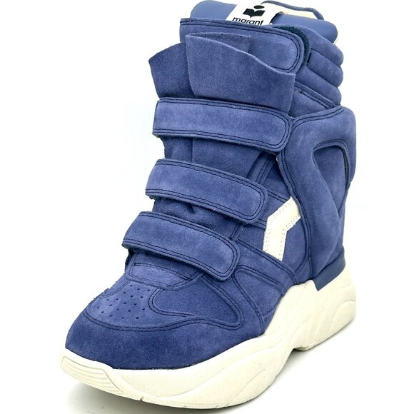 Isabel Marant BALSKEE Suede High Top Wedge Sneaker Ankle Bootie Boots - Picture 6 of 16